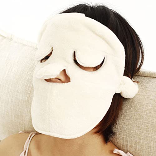 Healvian 2 Peças Compressa Fria Toalha Quente Para Cuidados Faciais Toalha Spa Toalha Facial Máscara