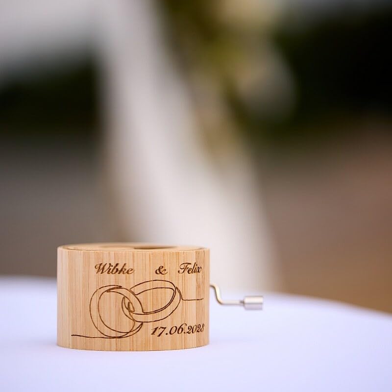 Bambus Spieluhr Mit Gravur - You Are My Sunshine - Musikbox Geschenk