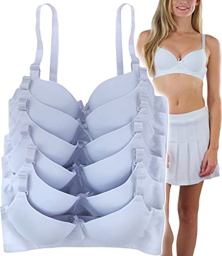 Image of ToBeInStyle Women's Pack of 6 Classic Style Underwire Supportive Padded Bras