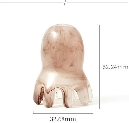 Miniatura 5 de Masajeador de cuero cabelludo de pulpo, rascador de cabeza de 8 tentáculos, herramientas faciales Gua Sha para relajación de cabeza, cuerpo y
