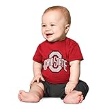 Little King NCAA Infant Big Logo T-Shirt-Boys & Girls-100% Cotton-Ohio State-Red-18 Months Team Color