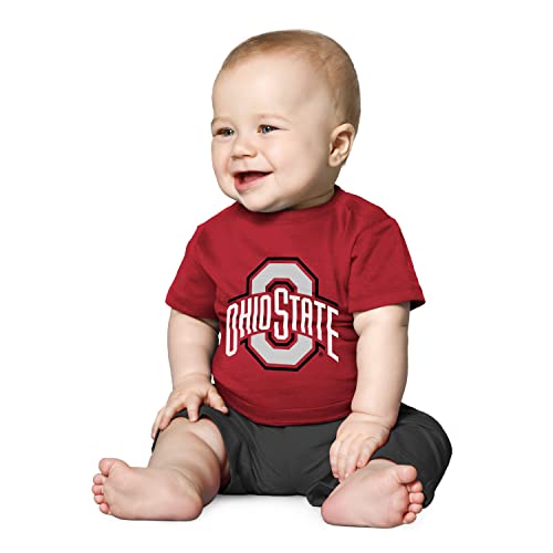Image of Little King NCAA Infant Big Logo T-Shirt-Boys & Girls-100% Cotton- Sizes 6M 12M 18M
