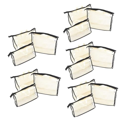 Organizadores de bolsos transparentes PRETYZOOM set de 15 piezas para armario