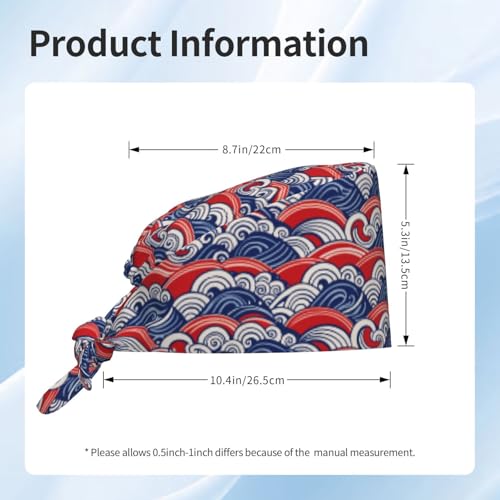 Image of Breathable Working Cap with Adjustable Sweatband Scrub Cap for Men /Women