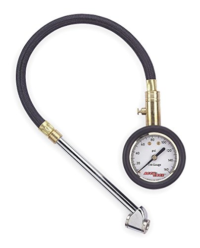 Dual Foot Tire Press Gauge, 0 to 160 psi
