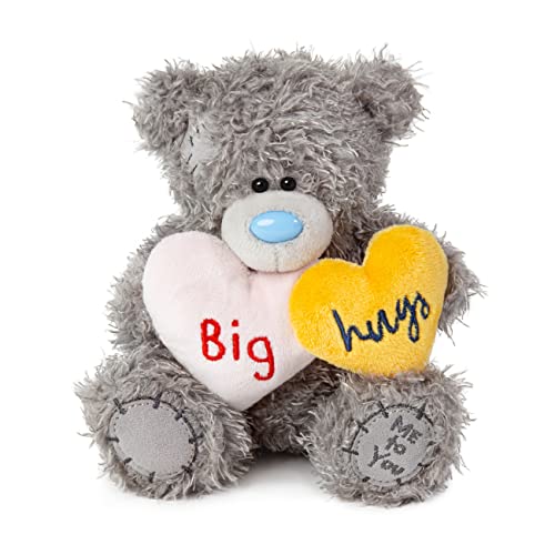 Me To You Bear 7" Big Hugs Hearts, Grey and Blue, 15cm - Image 2