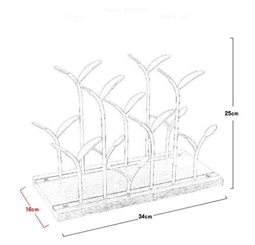 Soporte para Botellas Pequeño de Madera y Metal miniatura 2