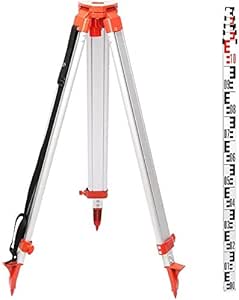 FORAVER Tripod and Staff Kit for Auto Levels Rotary Laser Level 1.65M ...