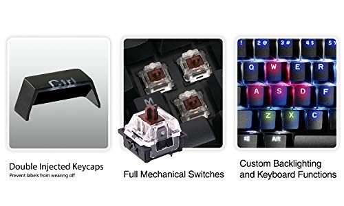 Image of IOGEAR HVER Pro RGB Mechanical Gaming Keyboard-Brown Switch, GKB720RGB-BN