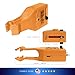 CARAX Fuse Puller Tool for Car - Multi-Functional Fuse Tester & Remover, LED Indicator, Adjustable Probe Pitch, Plastic, Bright Orange