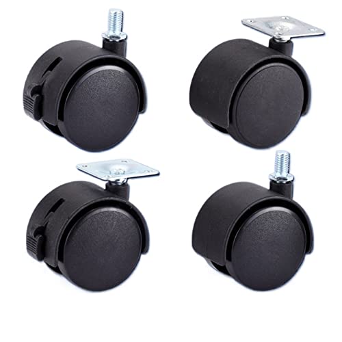 Roulette pivotante meuble roulette pour chaise 48 mm plaque vis M8 roue 2 pouces