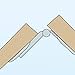 Rockler Folding Door Hinge, Modern Style, Metal Material, Unfinished Finish, 35mm Cup-Style Mounting