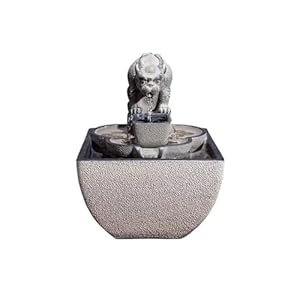 FAJNUZI2024 Tischbrunnen mit Tierfigur