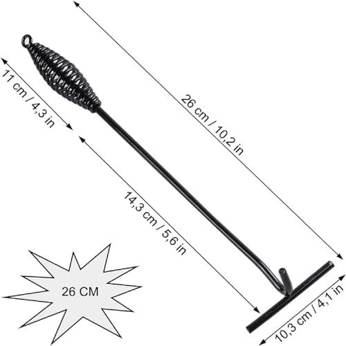 Dutch Oven Deckelheber, 26cm Deckelheber Griffhaken, Feuertopf Deckelheber, Küchen Zubehö, für Outdoor Topfheber, für BBQ, Feuertöpfe, Kochtopf, Camping, Gusseisen Töpfe