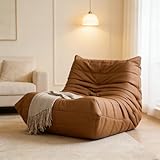 Sitzsack-Sofasessel für Erwachsene, mit hochempfindlicher Schaumstofffüllung, ergonomisches Design für Wohnzimmer und Leseecke, keine Montage erforderlich