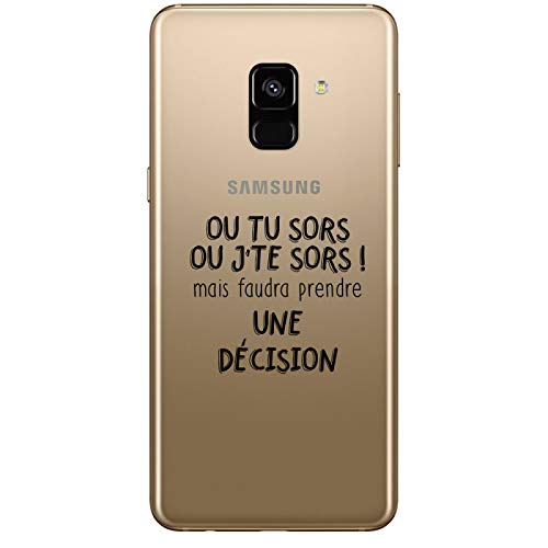 ZOKKO Case for Galaxy Note 9" ou tu Sorts ou jte sors Transparent Soft White Ink