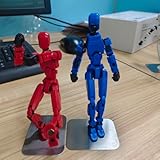 T13 Toy Titan 13 Action Figure Set【Assembled】, Robot Action Figure 3D Printed robo 13 Action Fidget Toys Dummy Figure Articulated, Lucky 13 for Collectors Desktop Decorations (Red)
