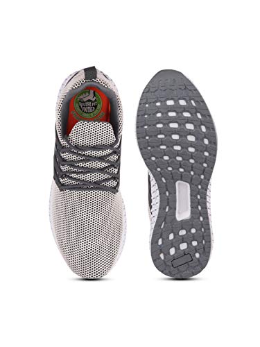 Image of Franco Leone Men Mesh White Grey Sport Shoes