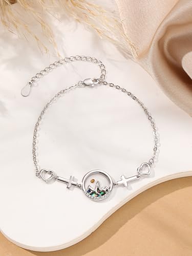 Sterling Silver Gold Plating Cross Bracelet for Women Mustard Seed Bracelet Hope Faith Confirmation Christian Jewelry Religious Gifts for Women Catholic3
