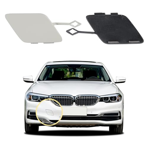 Car Front Bumper Tow Hook Cover Compatible with Luxury Edition BMW 5 2017 2018 2019 2020 G30 G31 518 520 525 530 535 540 Trailer Cover Cap 51117427448 Small Lid Towing Eye Cap