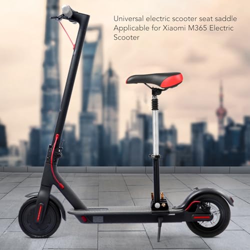 Foldable Adjustable Electric Scooter Seat, Saddle Replacement for M365 Improved Riding Comfort and Easy Installation Foam Padded Cushion and Double Shock Absorption