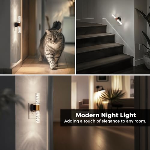 L LOHAS LED Bright Night Light, Night Lights Plug into Wall, 180° Rotating, Daylight White 5000K, Auto Light Sensor, Dimmable Nightlights for Bedroom Bathroom Hallway, 2 Pack by L LOHAS LED - Used condition - Image 5