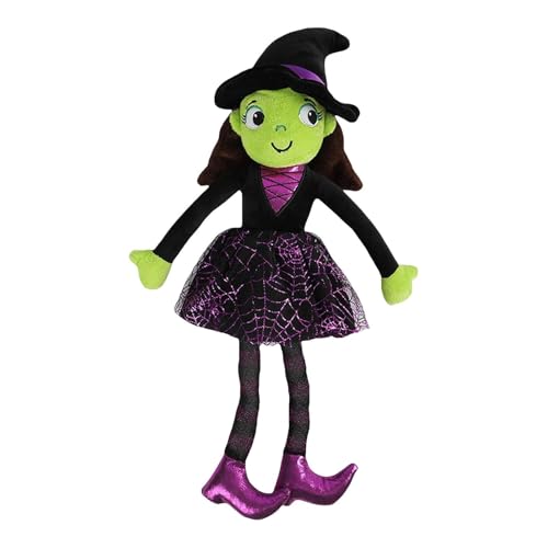 Yjkedfh Muñecas de bruja, acogedora muñeca de bruja de Halloween, juguete decorativo suave para niñas, hogar, sala de estar, sofá, cama