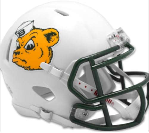 Baylor Bears Sailor Bear White Revolution Speed Mini Football Helmet - New in Riddell Box