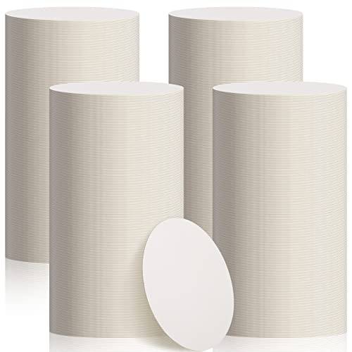 TaoBary 800 Pcs Disposable Paper Coasters Bulk 1MM, 4 Inch Round Cardboard Coasters Blank for Bar Drinks DIY Crafts Arts Wedding (White)