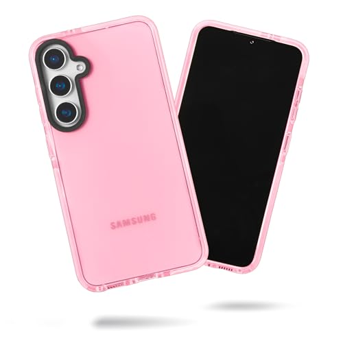 SteepLab Barrier Case for Samsung Galaxy S24 Plus (6.7” Screen)- Impact Absorbing Case with Full Body Drop Protection and Enhanced Grip (Subtle Pink Peach)