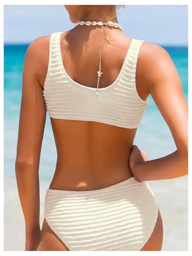 Image of SOLY HUX Girl's V Neck Ring Linked Bikini Sets Bathing Suits Two Piece Swimsuit