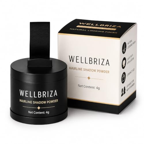 Image of Hairline Shadow Powder 4g for Men & Women | Hair Root Touch Up Powder | Hairline Filling Powder with Puff Applicator | Covers Sparse Hair Appearance | Natural Looking Finish | Easy Daily Use