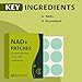 Domisport NAD Patches for Women and Men: 100% Nature NAD+ Patches for All Skin Types | 120 Day Supply