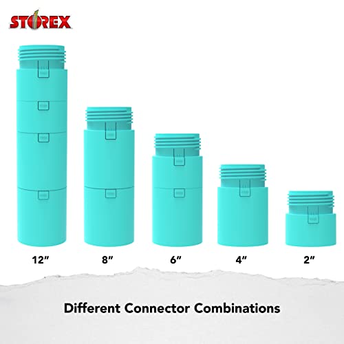 Image of Storex Active Tilt Stool - Ergonomic Seating for Flexible Office Space and Standing Desks, Adjustable 12-24 Inch Height, Teal (00325A01C)