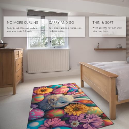 Tapis balcon extérieur lavable pour décoration de Pâques
