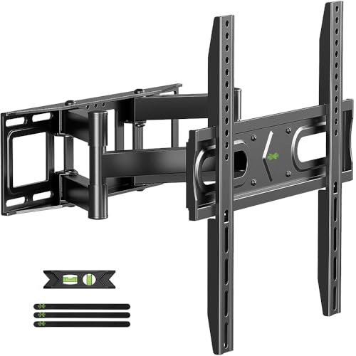 USX-MOUNT TV Wandhalterung Schwenkbar Neigbar für 32-70 Zoll LED, OLED, Plasma TV, Universale Fernseher Wandhalterung mit Ultrastarker Doppelarm, TV Halterung Max VESA 400x400mm bis zu 45kg