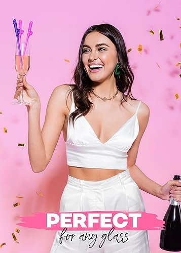 Bachelorette Party Pennis Straws 24 Pcs, Funny Willy Drinking Straws, Bride Squad Decorations, Hen Party Decorations, Bridal Shower Favors - 1