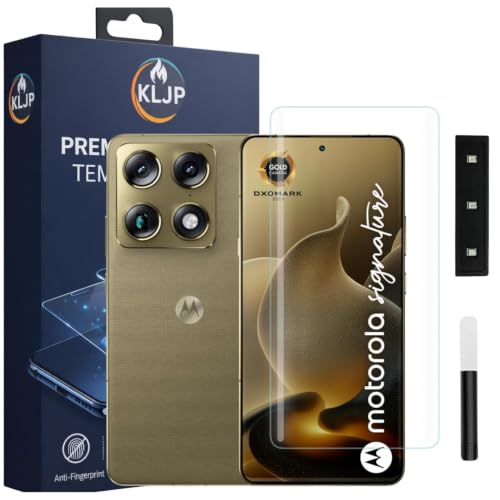 Image of Advanced HD+ UV Tempered Glass Screen Protector For Motorola Signature 5G (Pack of 1) Full Adhesive UV Curved Screen Protector Case Friendly HD Clarity with installation kit