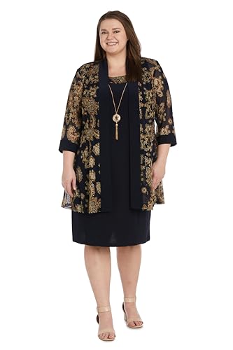 R&M Richards Women's 2 Piece Floral Lace Pantsuit4