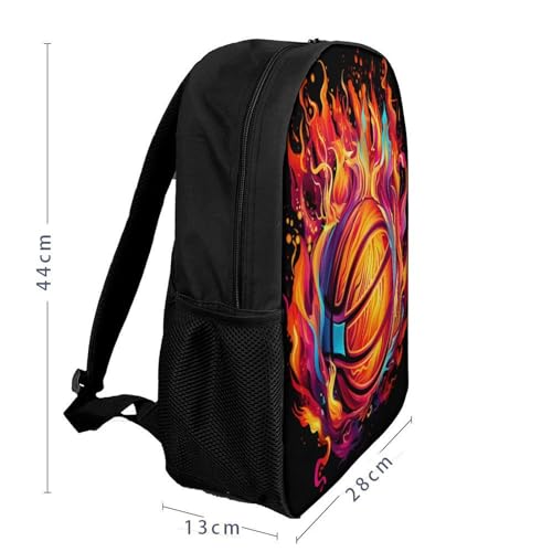 Sac à dos de basket-ball pour école robuste et léger de 17 pouces