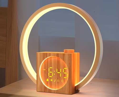 Sunrise Alarm Clock with Sound Machine: White Noise Machine for Heavy Sleepers, 12 Light Colors 30 Sleep Sounds 20 Brightness 32 Volume - Wake up Light with Touch Control for Bedrooms and Better Sleep