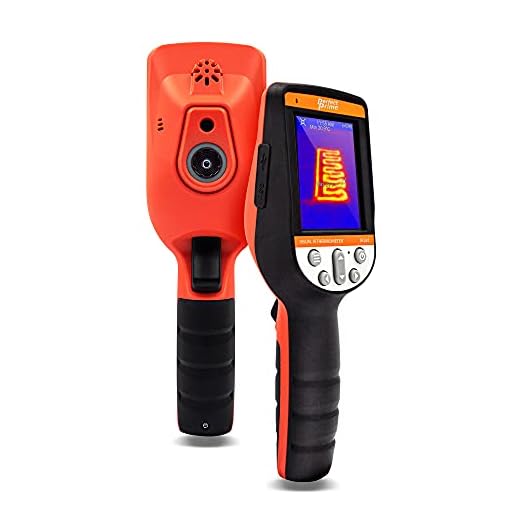 PerfectPrime IR281, imagen térmica infrarroja (IR) y cámara de luz visible/grabación de vídeo 32.136 píxeles y rango de temperatura de -30 a 1000 °C