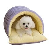 Letto Per Gatti Chiuso - Cuccette Morbide Da Interno Gattini | Cuccioli Di Cane E Piccoli Animali | Cuccia Per Cani | Grotta Riscaldante Per Riposo Animali Domestici