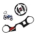 REVSOSTAR Real Carbon Look Gas Cap, Fuel Cap, Keychain and Triple Tree Front End Upper Top Clamp, Decal Stickers for GSXR 600 GSXR 750 GSXR 1000 K6 K7 K8 K9 L1 2006-2017, 3 Pcs Per Set