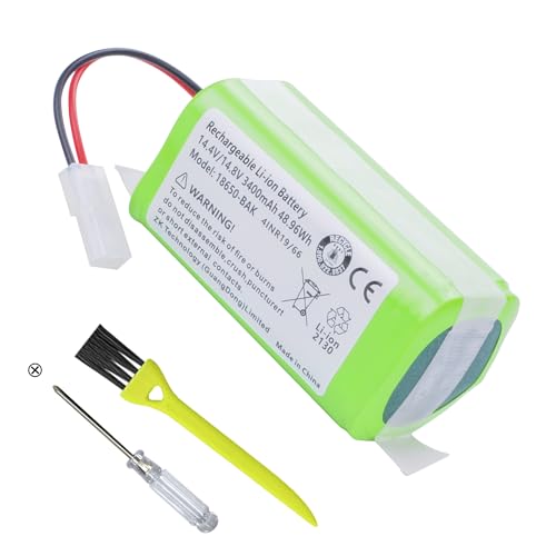 ANCBD Replacement Vacuum Battery for Bobsweep Bob Sweep, Bob Standard, Bob Pethair, Pethair Plus, Junior WJ540011 WP460011RO WPP56002 Robotic Robot Vacuum Cleaner 14.4V 3400mAh (2-Wire Connector) by ANCBD - Used condition - US$3.99
