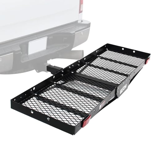 Steel Foldable Cargo Carrier, 750 LBS Capacity, 60" x 19" x 6", H...