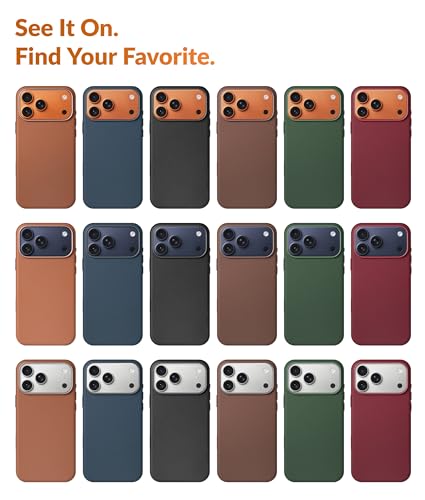 Coque iPhone 17 Pro Max cuir véritable antichoc et compatible charge MagSafe - 7