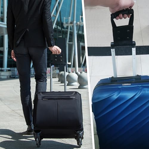 1Pcs Universal Luggage Handle Extender Durable Extension for Suitcase and Carry - On Comfortable Grip Design to Improve Travel Comfort Luggage Strong On Extender Carry-on Bag Add Extender(Black)4
