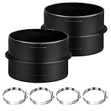 Photo Gallery 2 connettori per condotti riscaldatori da 75 mm, in plastica, con 2 clip regolabili, connettori rotondi per condotti di ventilazione per condotti di riscaldamento diesel Photo Gallery 2 connettori per condotti riscaldatori da 75 mm, in plastica, con 2 clip regolabili, connettori rotondi per condotti di ventilazione per condotti di riscaldamento diesel