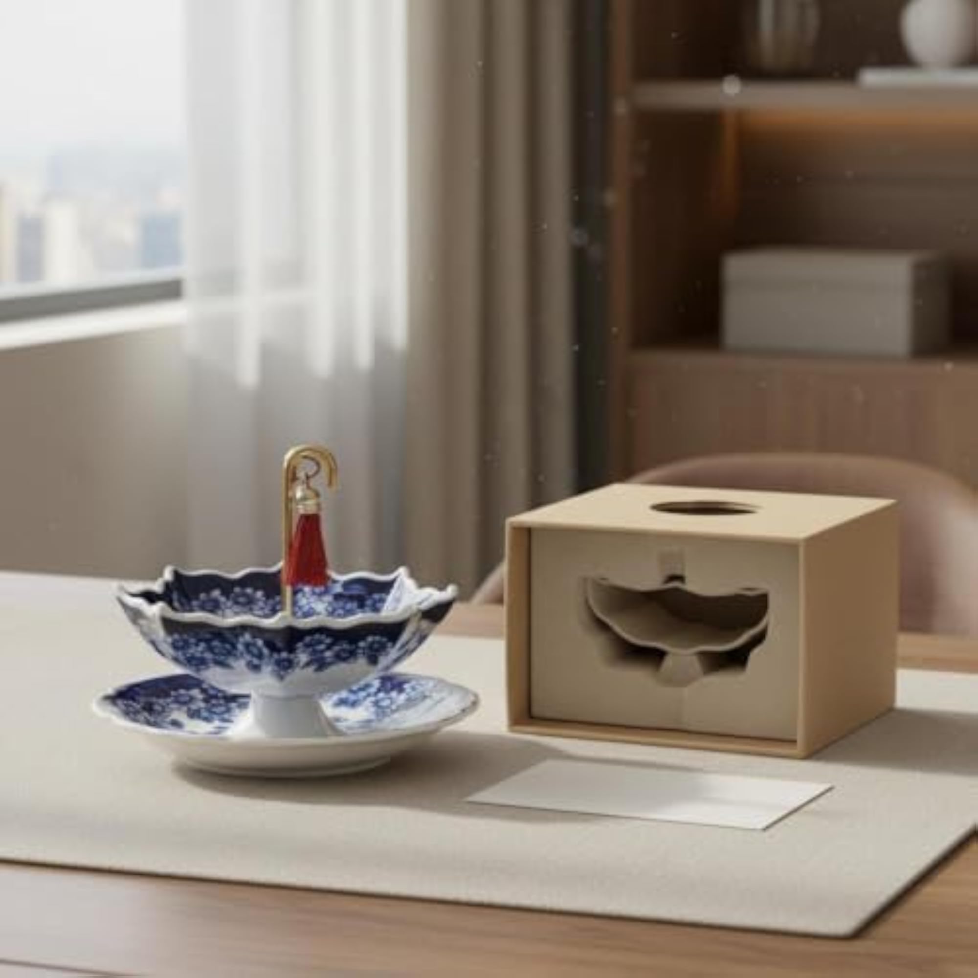 Versatile Umbrella Shaped Tea Strainer, Decorative Ceramic